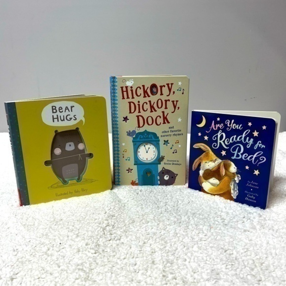 Tiger Tales Bear Hugs, Hickory Dickory & Are You Ready for Bed Interactive Books